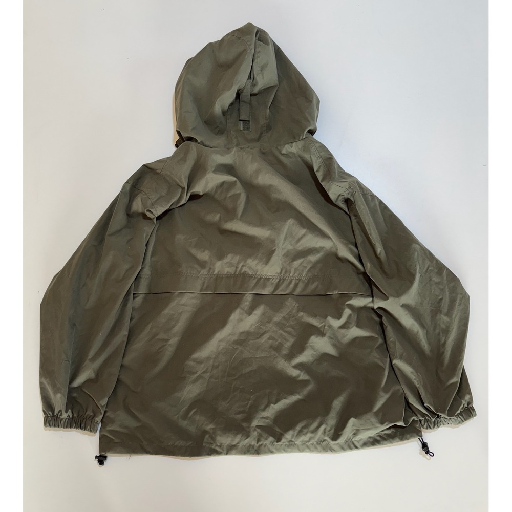 Catalina Outerwear Olive Green Full Zip Hooded Windbreaker Jacket Mens XL - Picture 2 of 6